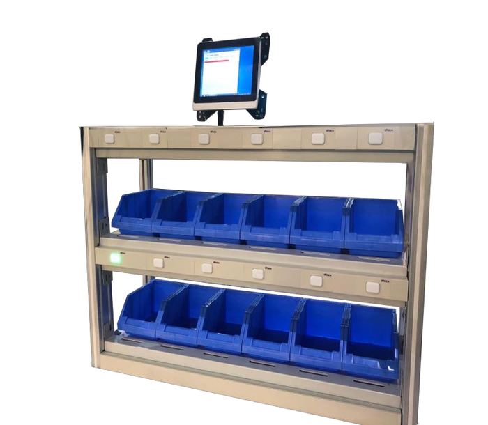 Pick-to-light guidance system